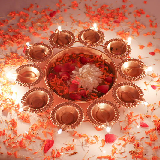 Diwali Diya Bowl for Floating Flower and Tea Light Diya