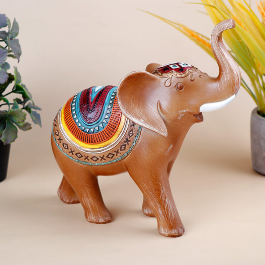 Handcrafted Meticulously Carved Elephant Showpiece