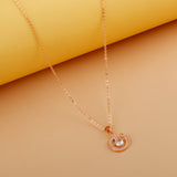 Golden Hue White Stone Pendent