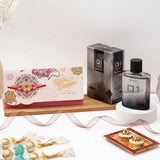 RakhiMailer, Besan Laddoo, 01 Perfume, Metal Keychain