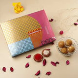 Rakhi Mailer With Ceramic Mug, Pen and Besan Laddoo