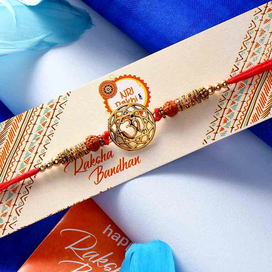 Designer Om Single Rakhi