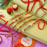 Set Of 5 Beaded Rakhi