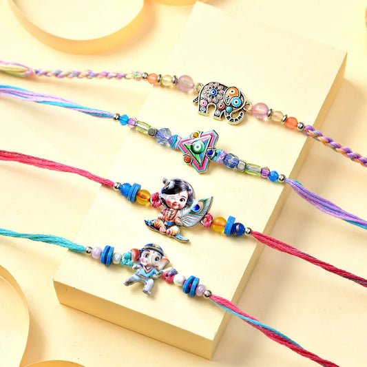 Festive Rakhi 4 Pack Delight