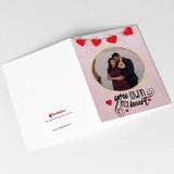 Romantic Anniversary Personalised Card with Chocolate