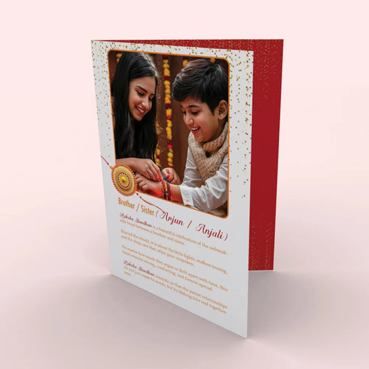 Dear Sibling Raksha Bandhan Personalised Greeting Card
