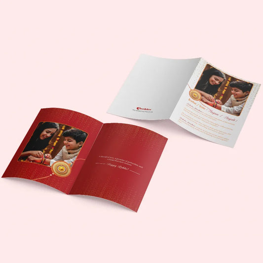 Dear Sibling Raksha Bandhan Personalised Greeting Card