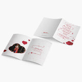 Love Story Anniversary Personalised Card with Chocolate