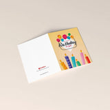 Warm Wishes Birthday Personalised Greeting Card with Chocolate