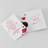 Love Story Anniversary Personalised Card with Chocolate