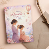 Daughter With Mother Daughter's Day Personalised Card