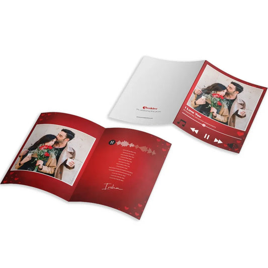 Love Song Valentines Personalised Card