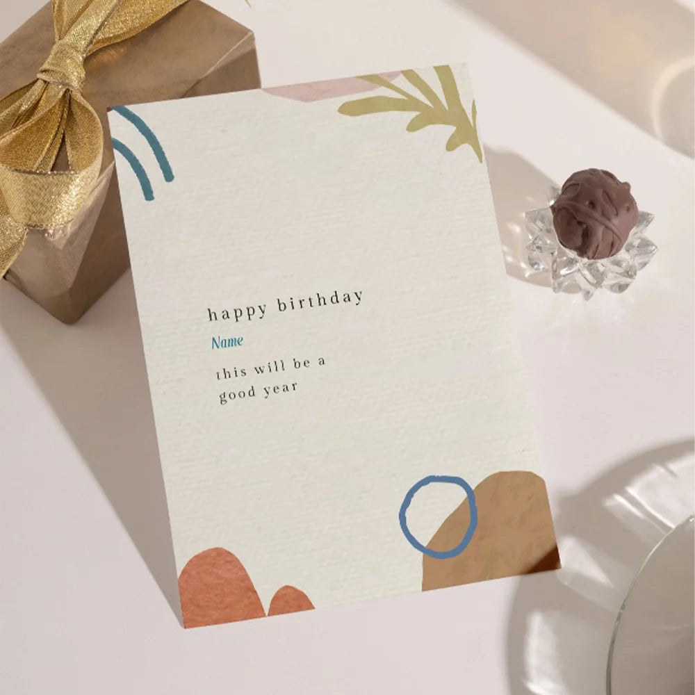 Beautiful Birthday Personalised Greeting Card