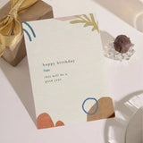 Beautiful Birthday Personalised Greeting Card with Chocolate