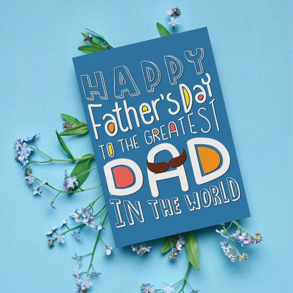 Beautiful Father's Day Personalised Greeting Card