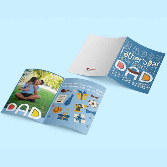 Beautiful Father's Day Personalised Greeting Card