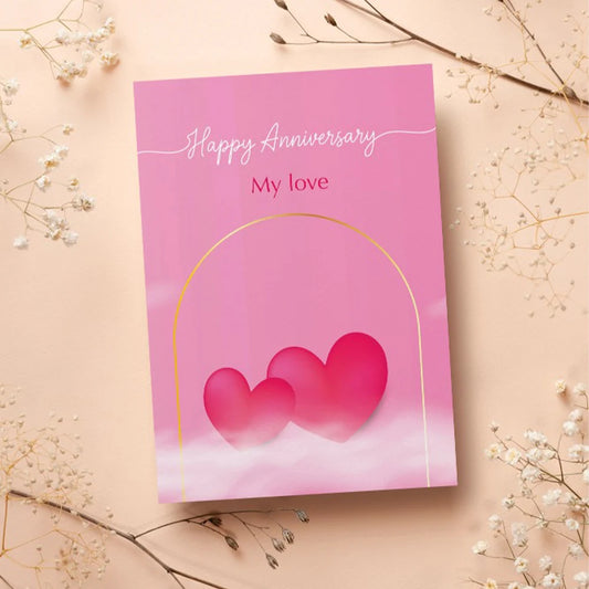My Love Anniversary Personalised Card