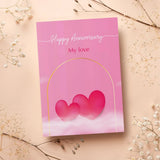 My Love Anniversary Personalised Card with Chocolate