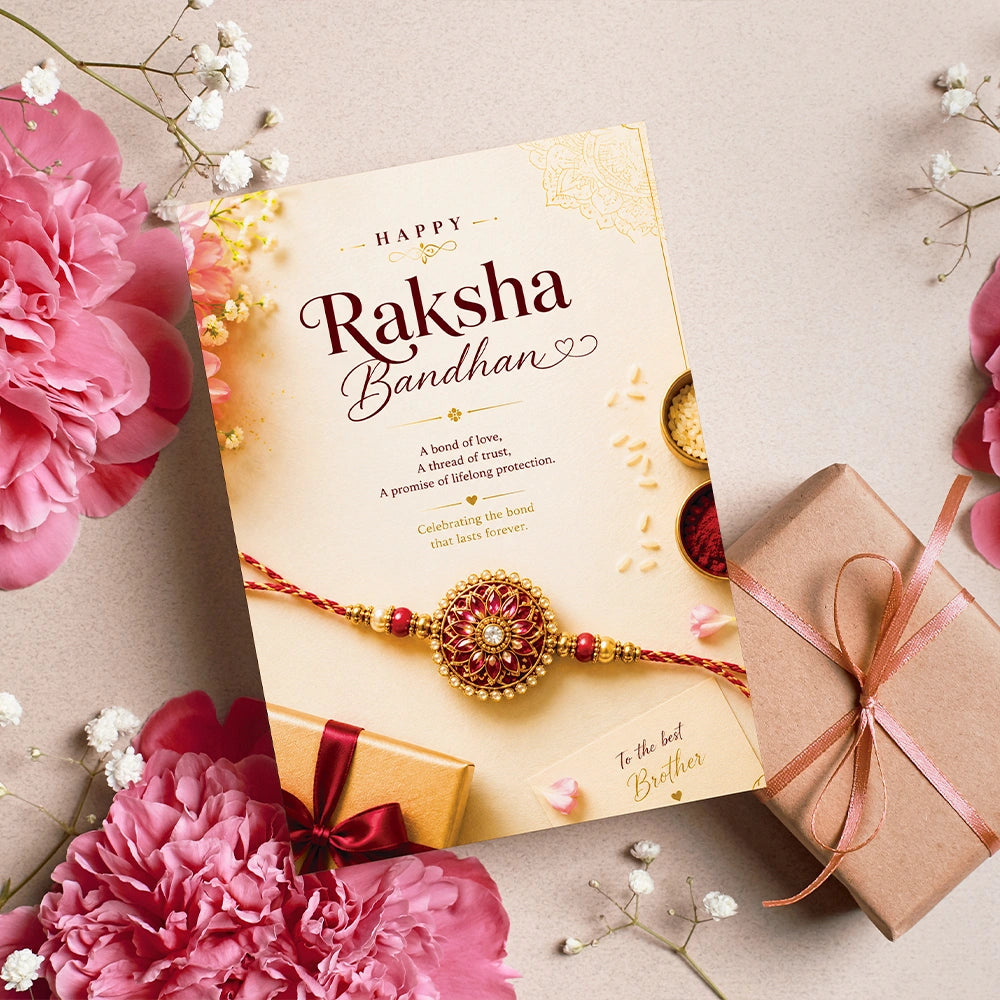 Archies Raksha Bandhan Personalized Greeting Card
