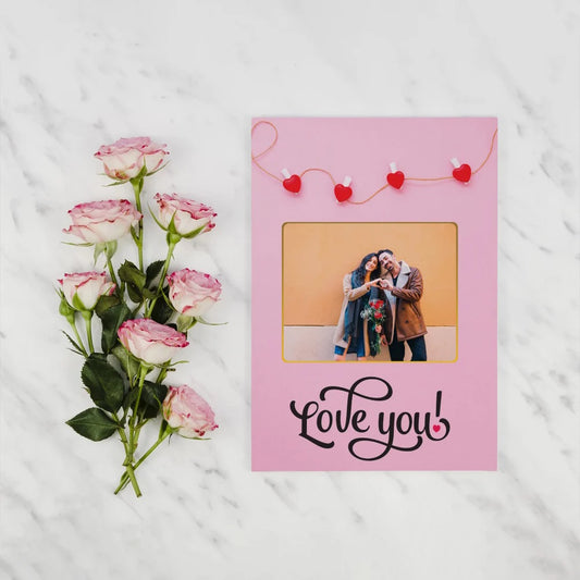 Love You Valentines Personalised Card