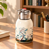 Crane & Blossom Tree Print Insulated Mug