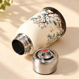 Crane & Blossom Tree Print Insulated Mug