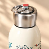 Crane & Blossom Tree Print Insulated Mug