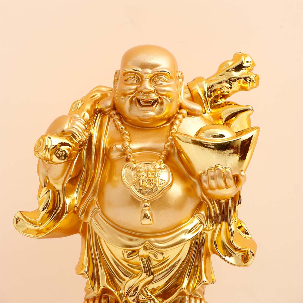 Majestic Golden Laughing Buddha