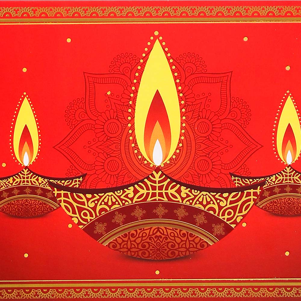 Diwali Wishes Seasons Greeting Card Pack Of 10