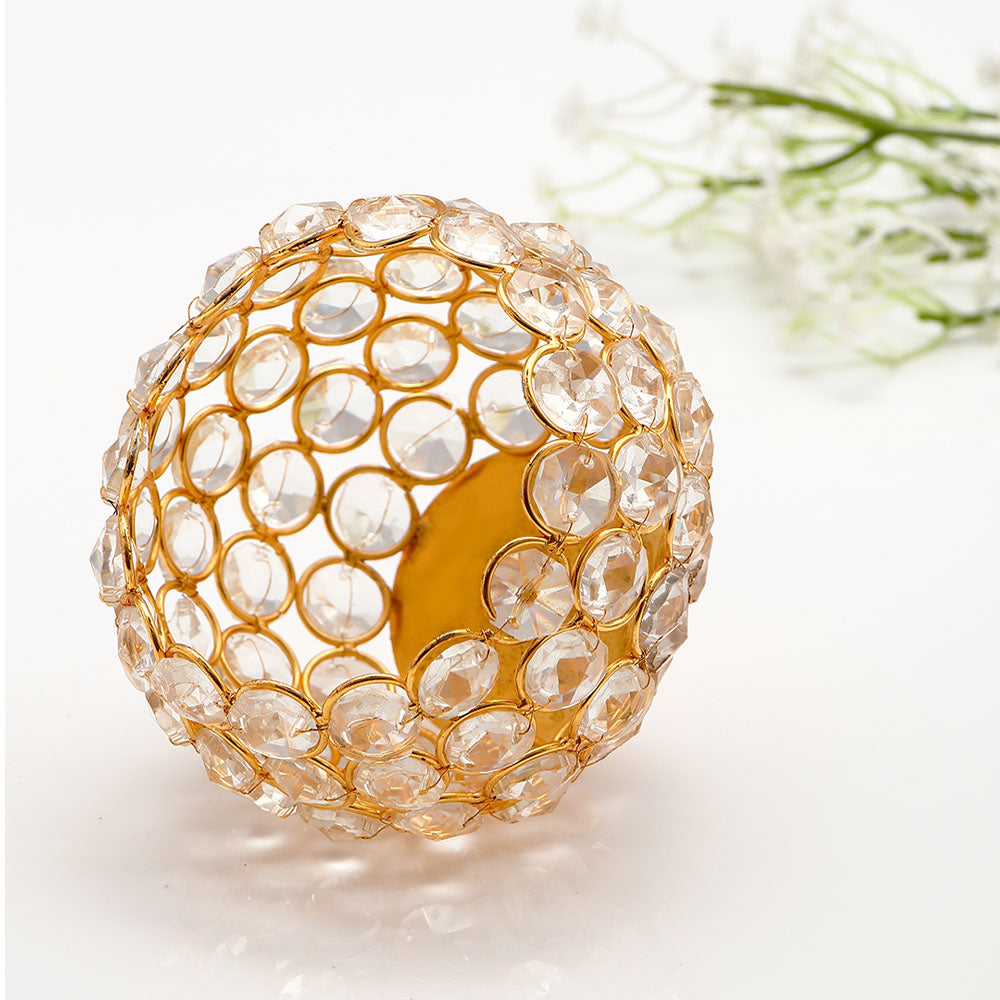 Crystal Tealight Candle Holder - Medium