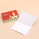 Traditional Diwali Seasons Greeting Card Pack Of 50