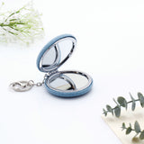 Blue Knitted Compact Mirror