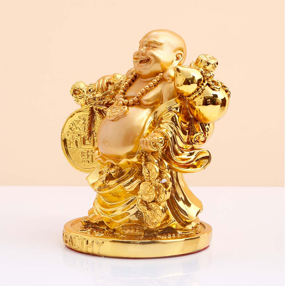 Prosperous Golden Laughing Buddha