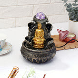Meditating Budda Spiritual Fountain with LED Light
