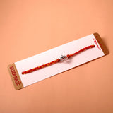 Sacred Trishul Premium Silver Rakhi