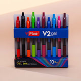 Flair V2 Gel Pens - 10 Pens