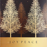 Pack Of 10 Joy and Peace Seasons Greeting Card