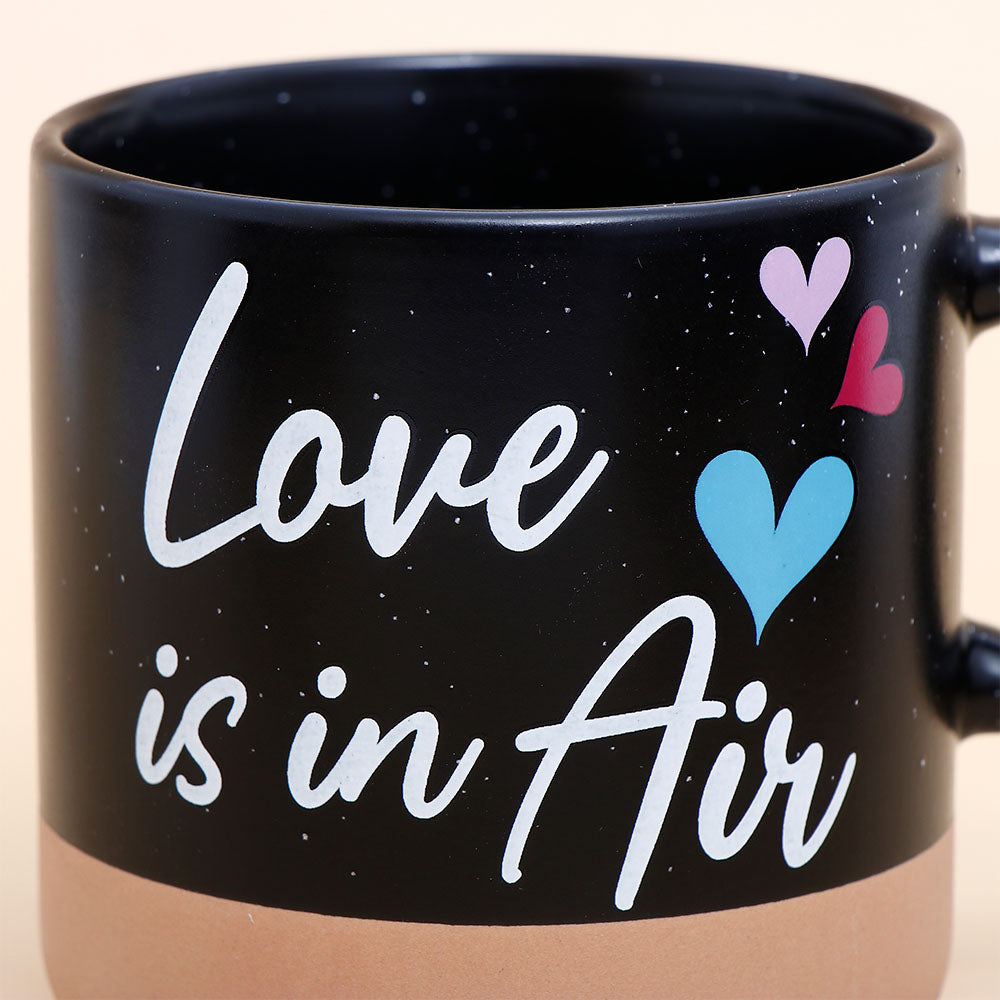 Love is In Air Quoted Cork Base Mug