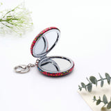 Abstract Multicoloured Compact Mirror