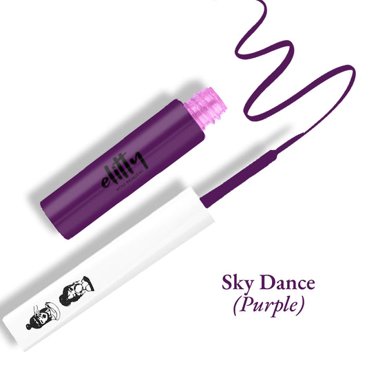 Elitty Purple Matte Pop Coloured Eyeliner - Sky Dance (4ml)