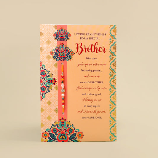 Loving Wishes Raksha Bandhan Greeting Card With Envelope