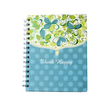 Think Happy Quoted Spiral Notebook