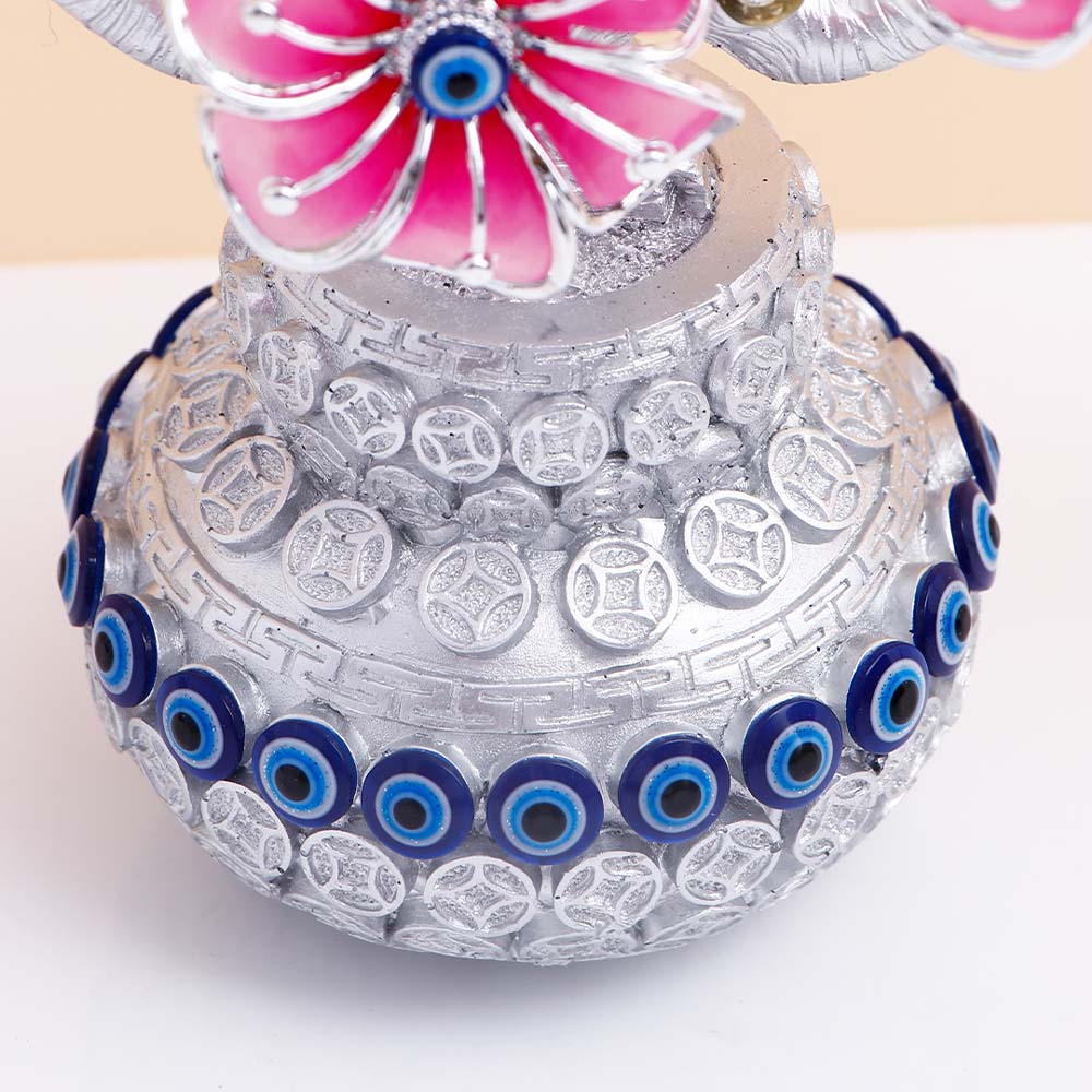 Sakura Blooms Evil Eye Vase