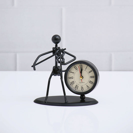 Violin Figurine Clock