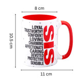Archies Quoted Ceramic Mug - Sis