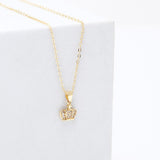 Imperial Crown Pendant Earing Set with Gift Box