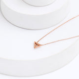 Interlocked Triangles Golden Chain Pendant