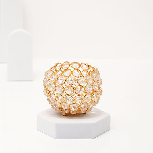 Crystal Tealight Candle Holder - Medium
