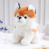 White and Brown Husky Soft Toy