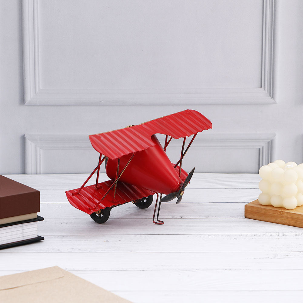 Aircraft Table Clock - Red